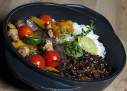 VEGE BLACK BEAN RICE BOWL 